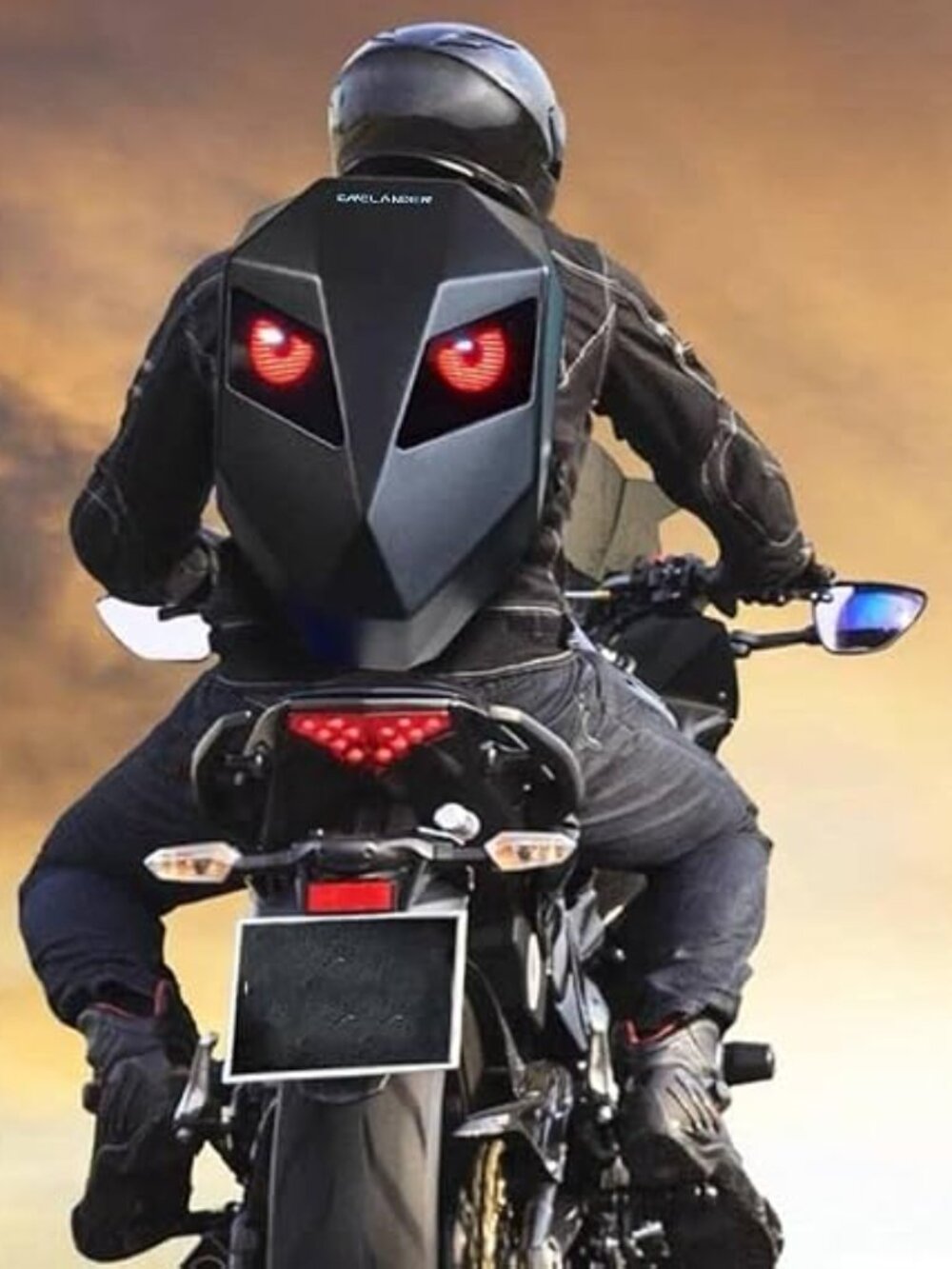 Motorcycle Backpack,LED Programmable Knight Backpack - Picture 3 of 7